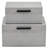 Anouk Snakeskin Themed Vinyl Box Set With Black Handles - Gray