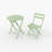 3-Piece Folding Bistro Set, Foldable Patio Furniture Set With Premium Frame-142120797