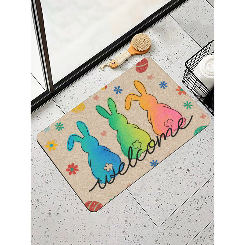Tapis de bain Welcome Bunnies, 36 x 24 po
