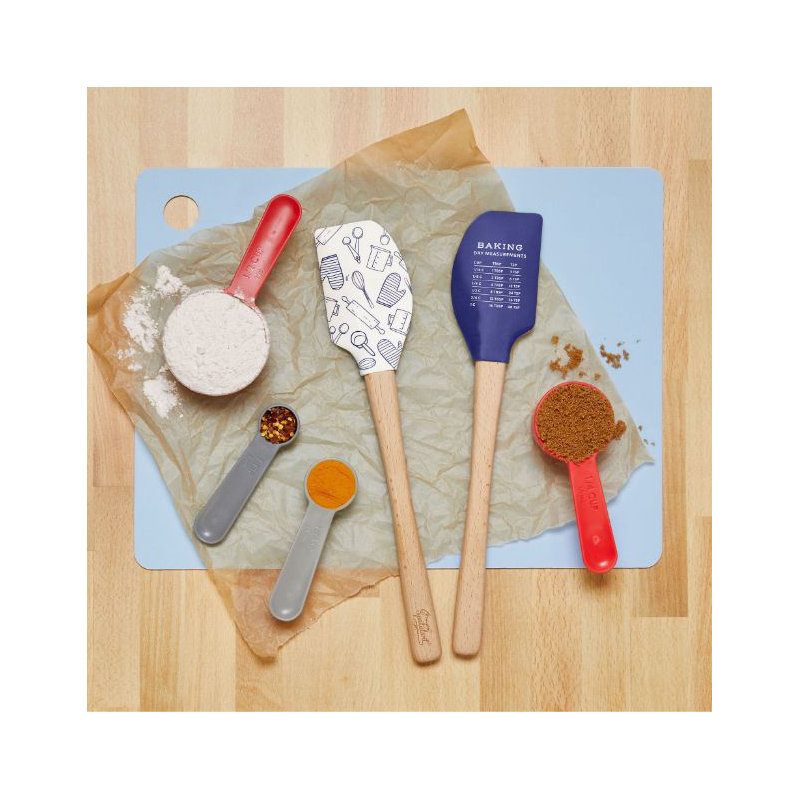 Spatulart Baking Conversions Wood Handled Spatula