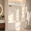 Porte de douche coulissante sans cadre Serienty 56"-61" L x 60" H avec verre clair de 3/8" (10 mm) chromé-97146971