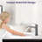 Elegant Brushed Nickel Bathroom Faucet - Single Handle Waterfall With Deck Plate & Pop Up Drain Modern Sink Tap-125364275