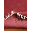 Tapis en laine tissés à la main et à plat Alithea - 3 pi x 5 pi, de couleur rouge foncé, motif uni uni, tapis faits à la main et à faible épaisseur-24418951-126643386