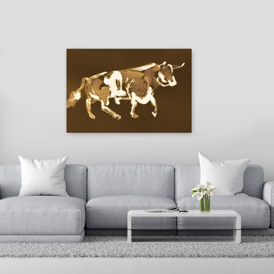 Impression sur toile, charling sépia