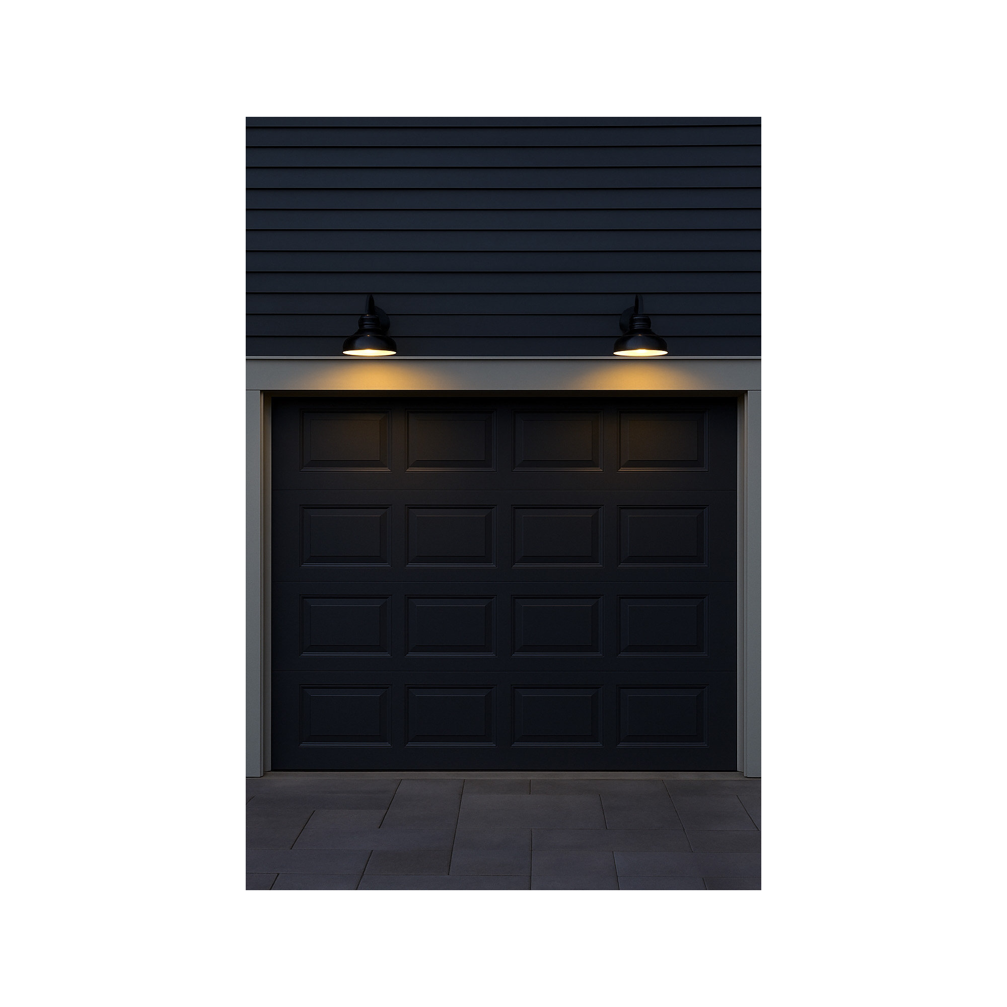 Marselia Single Light Bell Outdoor Aluminum Wall Light, Gloss Black