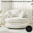 43.3" W Oversized Upholstered Swivel Barrel Chair-125756899