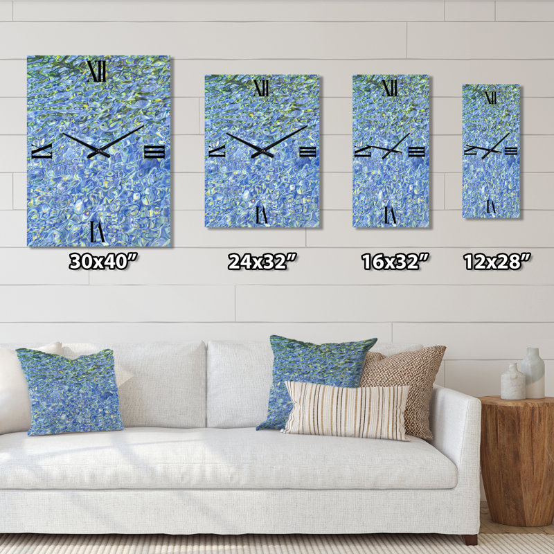 Horloge murale en métal Sunny Water, Grand