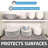 Premium Luxury Shelf & Drawer Liner, Thick Cushioned Fabric, Absorbent, Waterproof, Slip-Resistant, Non-Adhesive, Liners for Kitchen Cabinets, Cupboards (Modern Brush Strokes)(12”x59”)(Set of 2)(USA Made)-56614947-101170186