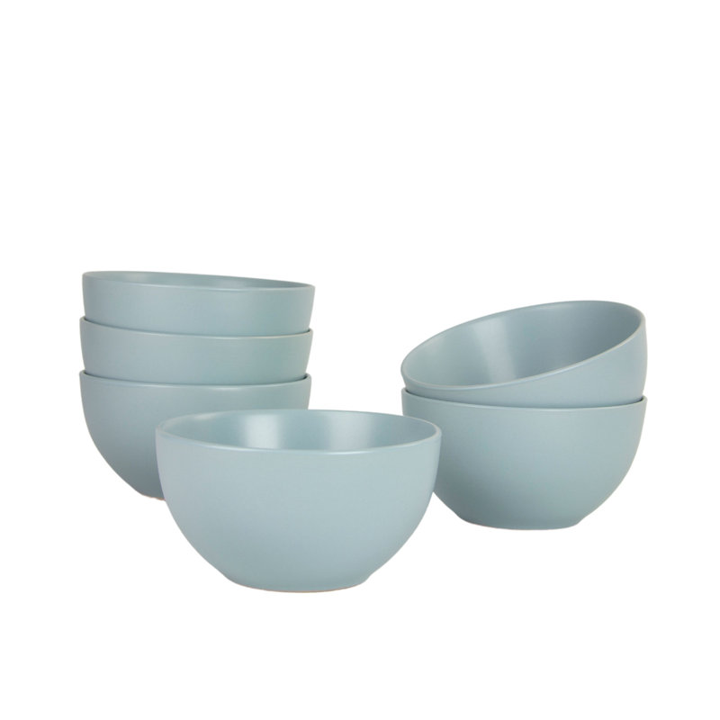 Bol à céréales 16 onces Wazee Matte, Bleu minéral