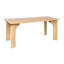 Everly Rectangular Mango Wood Dining Table with Arched Base