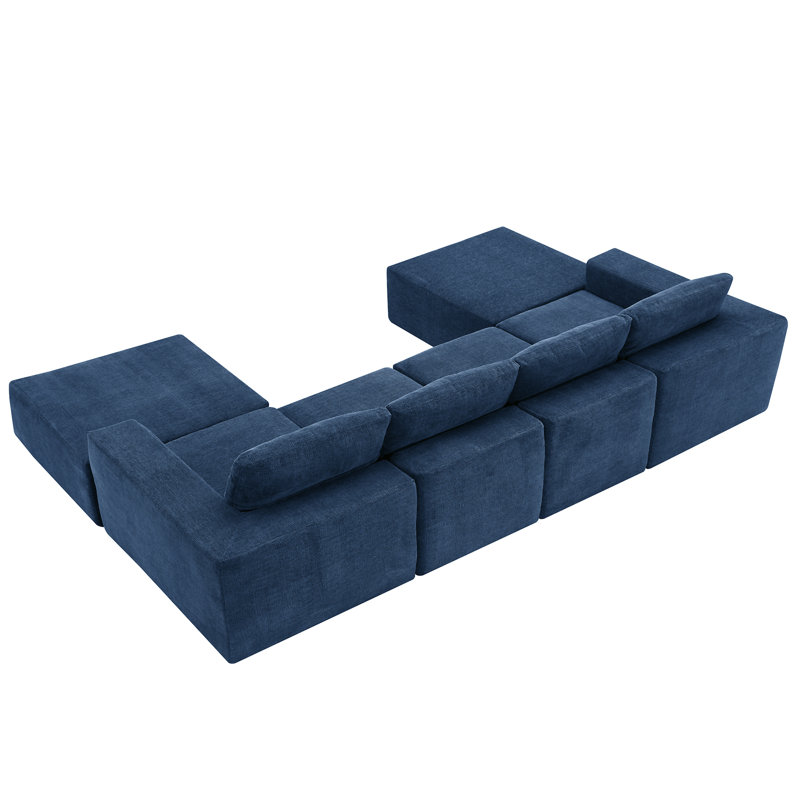 110*72" Modular U Shaped Sectional Sofa