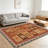Brown Ethnicarea rugs for Living Room, Soft and Comfortable, Suitable for all seasons, easy to maintain, machine washable Indoor floor mat, Under Table Farmhouse suitable for Bedroom, Dining Room, Study, Patio, Balcony, Home Decor-1222173198-1220559770