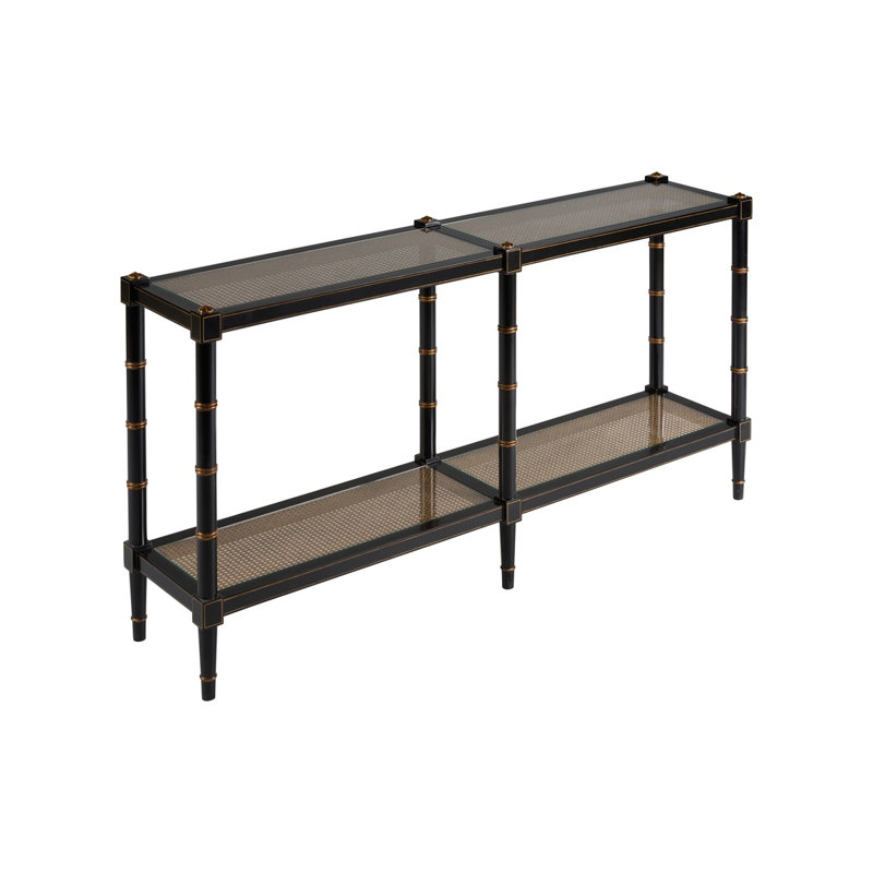 72 in. Glass Console Table
