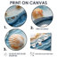 Abstrait coquillage et plage vue aérienne V - art mural côtier pour le salon-7696900-7696905-7696911