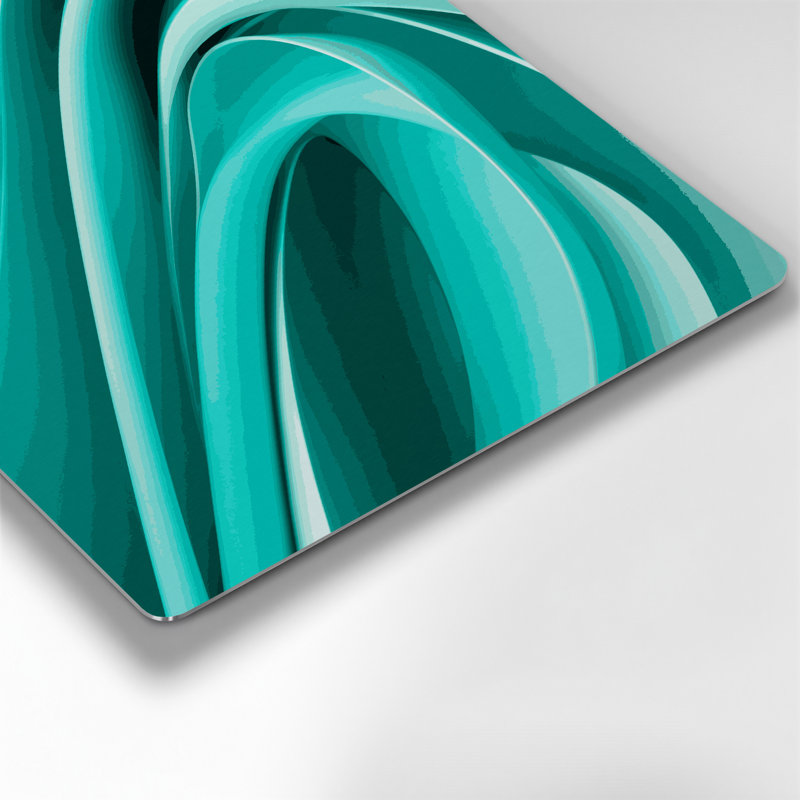Gradient Abstract 13, art mural en métal bleu, H 12 po x l 12 po