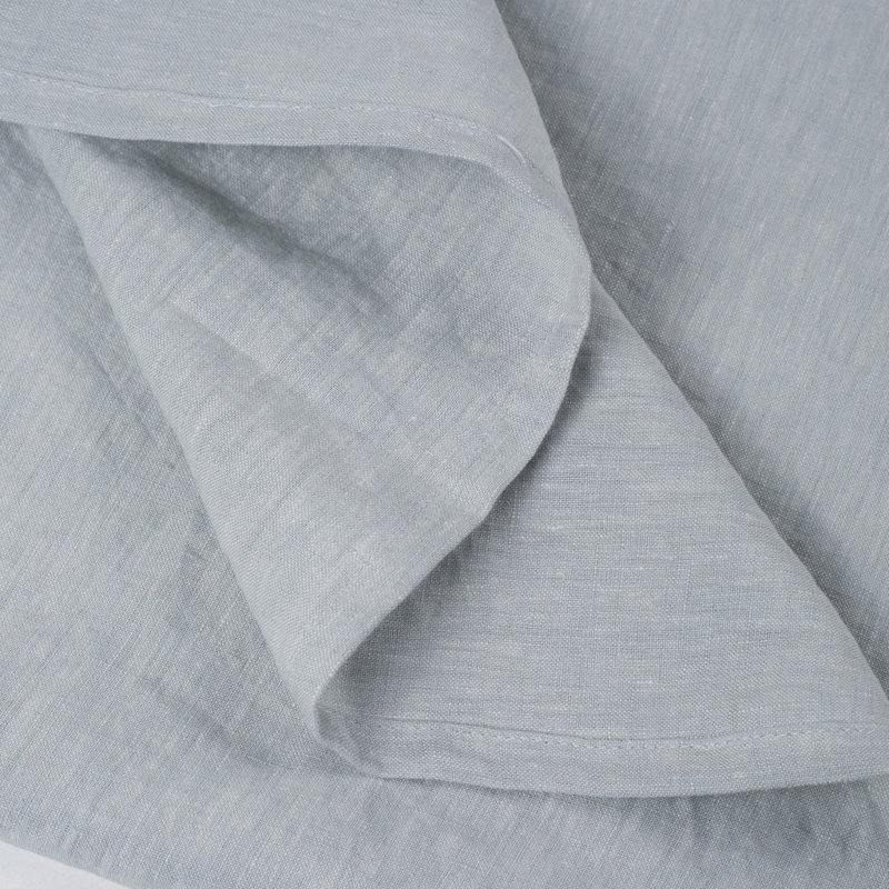 Blue Linen Twin Flat Sheet