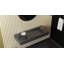 Lavabo de salle de bain mural rectangulaire en résine 47,2 po x 19,6 po Badeloft WT-05-B-MBLK