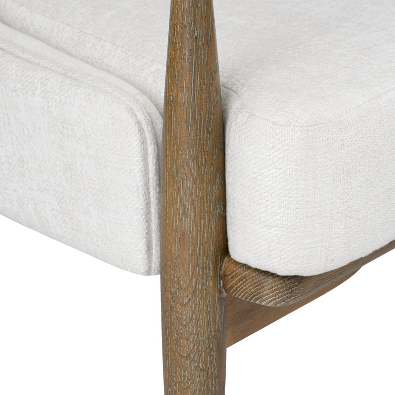 Bastian Chair, Frosted Alabaster Fabric