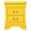 Charmante table de chevet traditionnelle jaune-1821451185