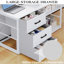 L-Shaped Metal Base Computer Desk-978524067-978524071