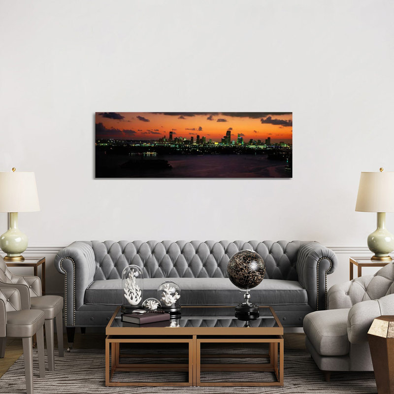 Miami, Florida, USA #2 by Panoramic Images - Wrapped Canvas Panoramic Print, 152.4 cm H x 50.8 cm W x 3.175 cm D