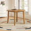Table de salle à manger extensible ronde pour 2 à 4 personnes, table de salle à manger pliante en bois avec taille réglable, conception peu encombrante pour les petits appartements et les salles à manger - Brun clair-1173403783