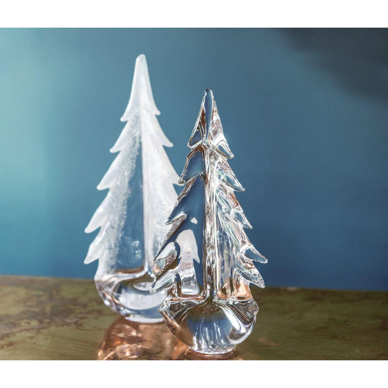 Snowy Branches Evergreen, 12" H x 5" W x 5" D