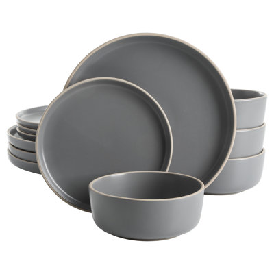 Everyday Essential 12 Piece Dinnerware Set, Service for 4