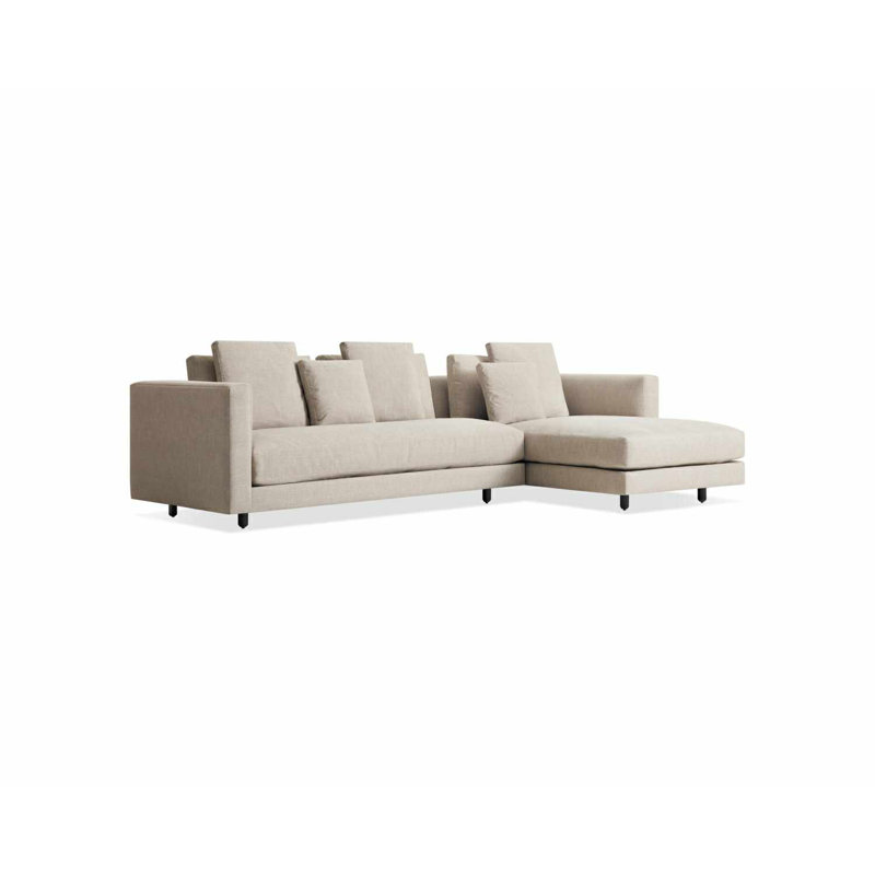 Hands Down Chaise Sectional, Landa Stone, Right Hand Facing