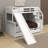 Twin Over Full Bunk Bed With Drawers And Slide-1970425823