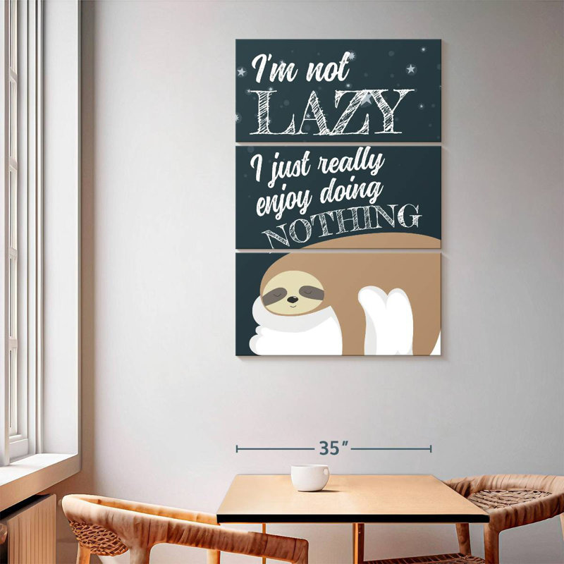 Tergel Funny Sloth, 65" H x 42" W