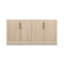 Timera 4 Door Wooden Sideboard In Daffodil