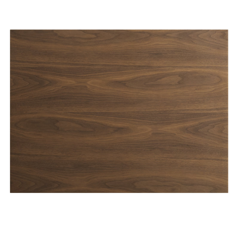 Easy Dining Table, Walnut, Matte Black