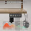 L-Shaped Height Adjustable Standing Desk with Drawers, Upper Shelf and Built-In Storage-664575937