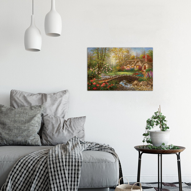 « home doux home », reproduction d’art sur toile, H 12 po x l 18 po x P 1,5 po