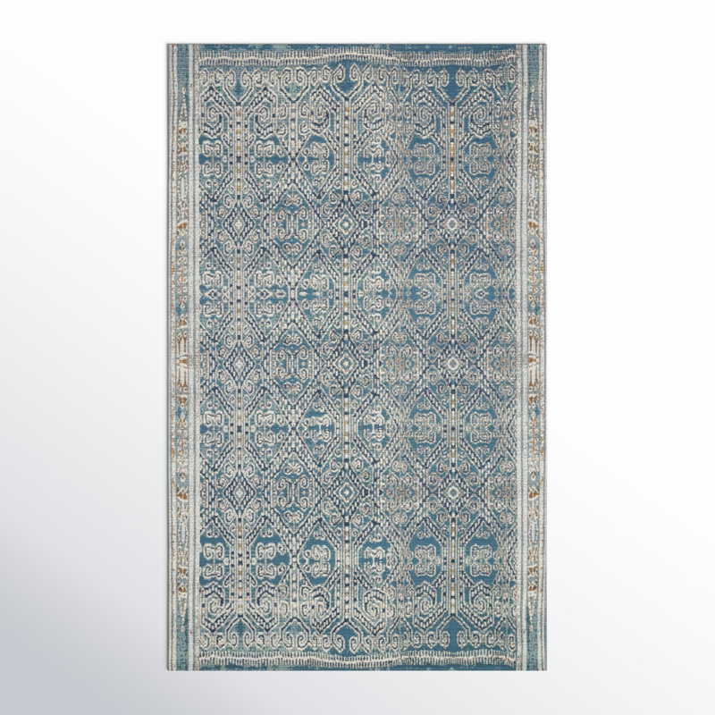Tapis intérieur / extérieur océan Davana, Rectangle 2 pi 5 po x 4 pi