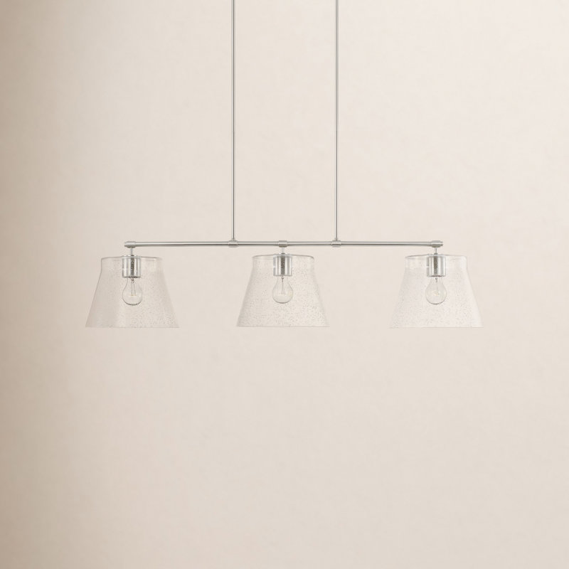 Alorie 3 - Light Kitchen Island Pendant, Brushed Nickel