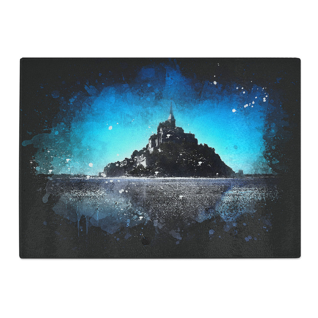 Tempered Glass Le Mont-Saint-Michel in Normandy Chopping Board