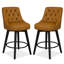 Tabouret de bar et de comptoir pivotant avec cadre en bois massif Malakeh-1407947708-1393578897-1364220413