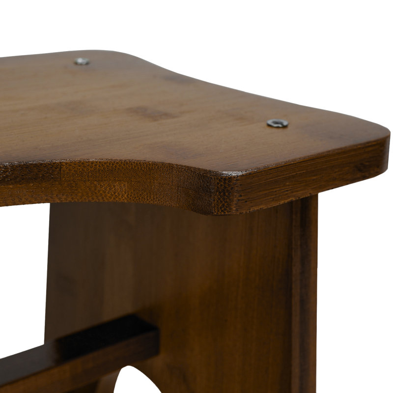 Escabeau léger en bois 6,69 po, Noyer