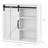Farmhouse Bathroom Wall Medicine Cabinet With Sliding Barn Door And Adjustable Shelf