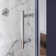 27.5'' - 29'' W x 72'' H Pivot Frameless Shower Door with Clear Tempered Glass