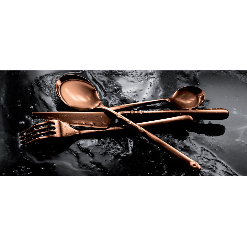 Ensemble de couverts Linea - 67 pièces - Bronze, Bronze
