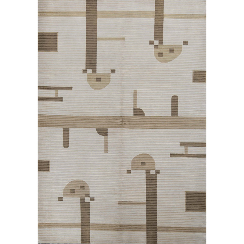Himalayan Wool Abstract Area Rug
