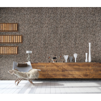 Arisdelsy Glass Bead Alpine Reptile 10.05m x 53cm Textured Wallpaper Roll