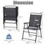 Foldable Outdoor Patio Dining Armchair