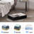 4-Pack Black Underbed Storage Bags With Clear Window And 2 Reinforced Handles