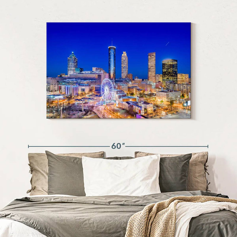 Kavia Spectacular Atlanta Night, H 32 po x l 48 po