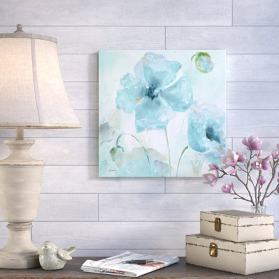 « aquarelle blue », reproduction d’art vii sur toile tendue