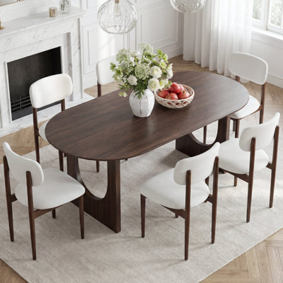 Jacobi 6 - Person Oval Dining Table Set